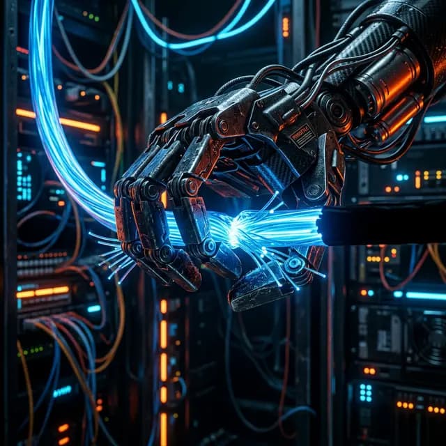 Visualization of digital data being choked, representing latency and poor network routing
